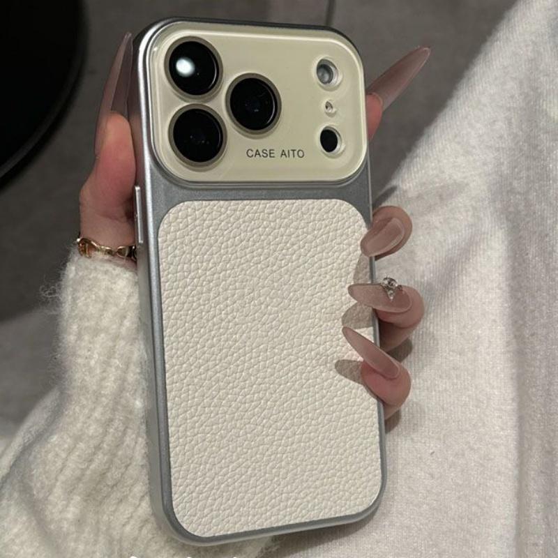 Роскошный Хрустальный Большое Окно Конфетная Кожаная Чехол для iPhone 17 16 15 14 13 Pro Max 17Pro Ударопрочный Броня Бампер Покрытие Чехол