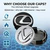 4Pcs Car Wheel Center Hub Cap Rim Cover Waterproof For Lexus IS250 IS200 CT200h GS300 LS430 RX450h LX570 IS300 ES RX LS