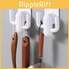 Plastic White Cactus Double Hooks For Door Wall Mounting Modern Tools Decor