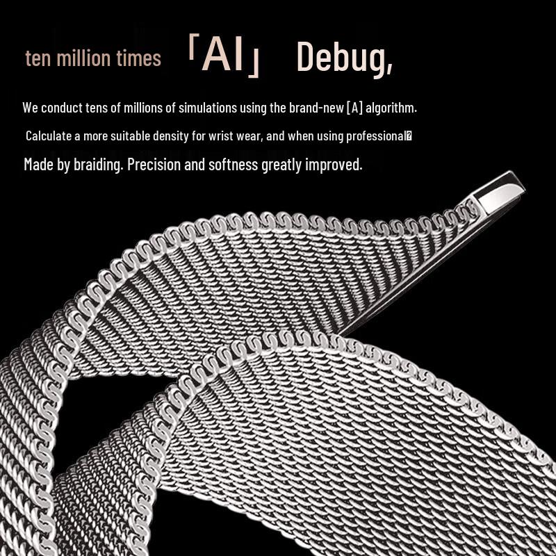 BHO Milanese Loop Stainless Steel Apple Watch Strap