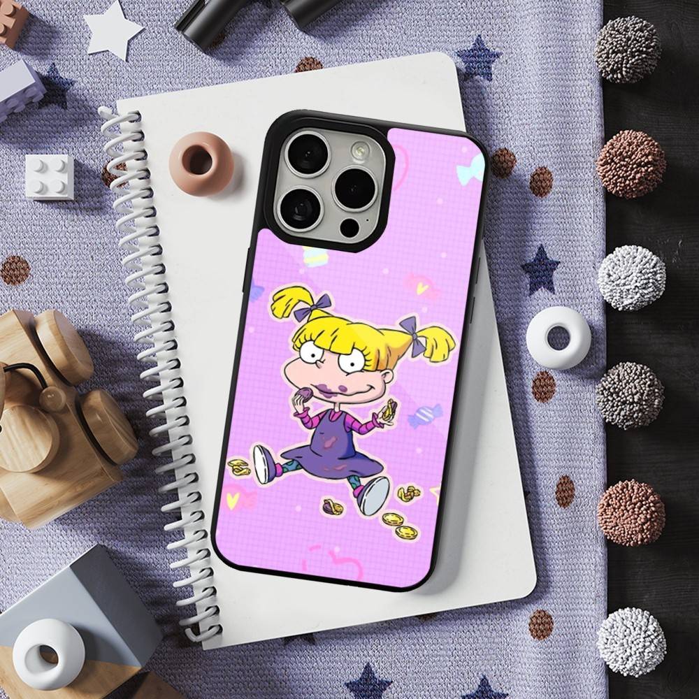 Cute R-Rugrats A-Angelica Phone Case For iPhone 16,15,14,13,12,11,Pro,Max,Plus,Mini,Magsafe,Magnetic Wireless Charging Case