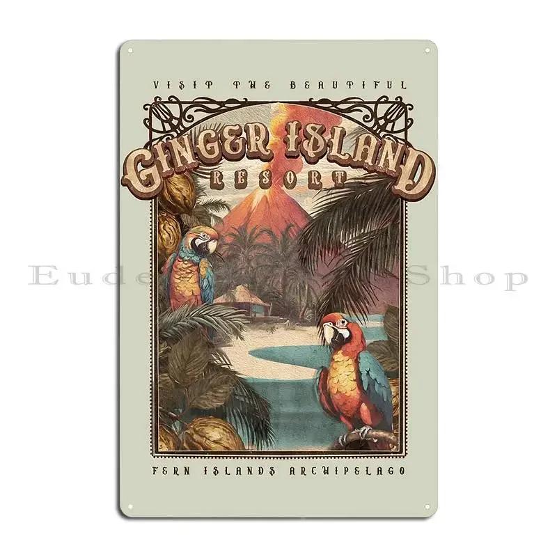 Stardew Valley Ginger Island Vintage Style Graphic Jaimpixels Metal Sign Poster Pub Funny Cinema Garage Iron Tin Sign Poster
