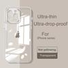 Кристально чистый чехол для iPhone 14, 12, 13, 15, 11 Pro X XS Max 8, 7 plus, ультратонкий защитный силиконовый прозрачный мягкий чехол