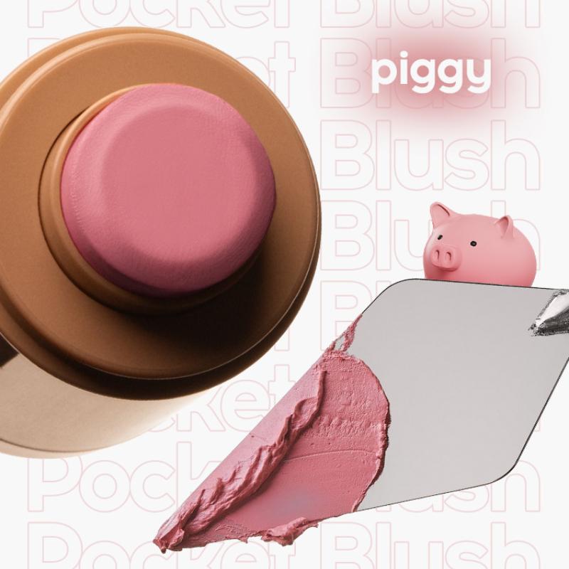 6-Color Pocket Blush Stick Portable Natural Brightening Lip and Cheek Dual-use Blush Cream for a Charming Look