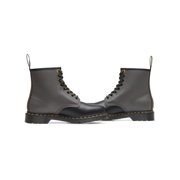 Dr. Martens 1461 Гладкие Повседневные Ботинки на Шнуровке Унисекс Ботинки Серый Черный 27538001