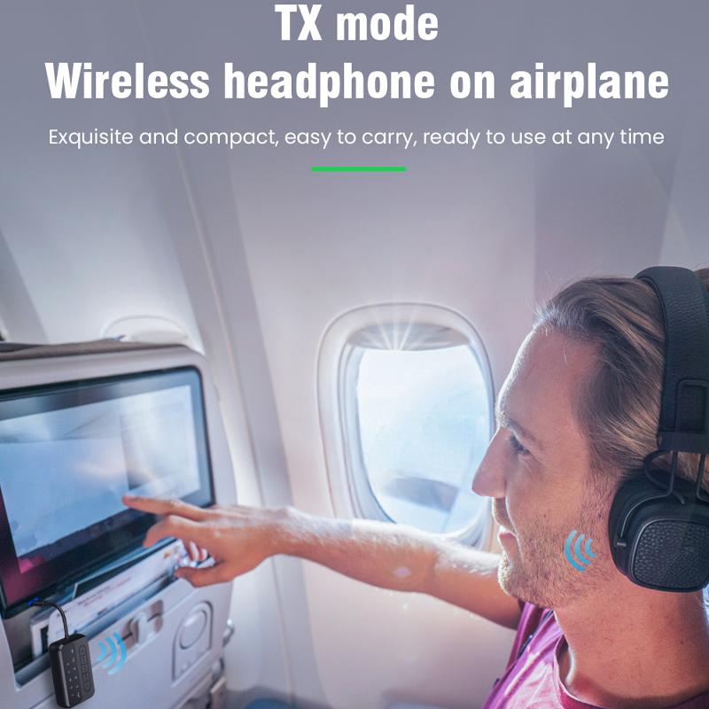 AptX Bluetooth аудио передатчик приемник 3.5MM AUX aptX-Adaptive AD/HD/LL AAC HiFi многоточечный беспроводной адаптер для ТВ ПК автомобиля