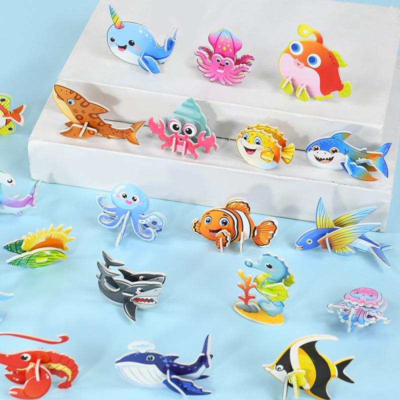 30Pcs 3D Cartoon Car Paper Jigsaw Puzzle Construction Truck Toys Kids Birthday Party Favors Gift for Guests Goodie Pinata Filler