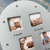 Креативная детская фоторамка «сделай сам», фотографии, сувениры, памятная памятная фотография в форме сердца в форме сердца для детей 0-12 месяцев, подарок на рост ребенка, может излучать