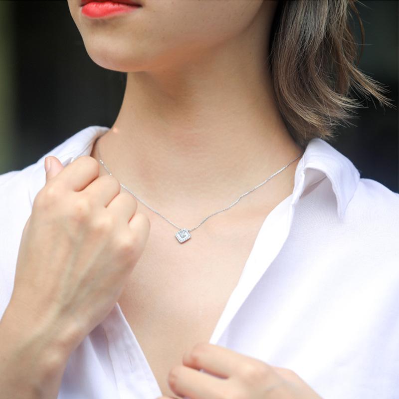 Японская и корейская мода микро-инкрустированное цирконие ожерелье женская нишевая дизайн темперамент ключичная цепочка