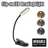 Usb Rechargeable Reading Light 3-level 7 Led Working Lamp Dc-5v Clip Book Portable Warm White 3000k Mini Lights Room For/bedroom