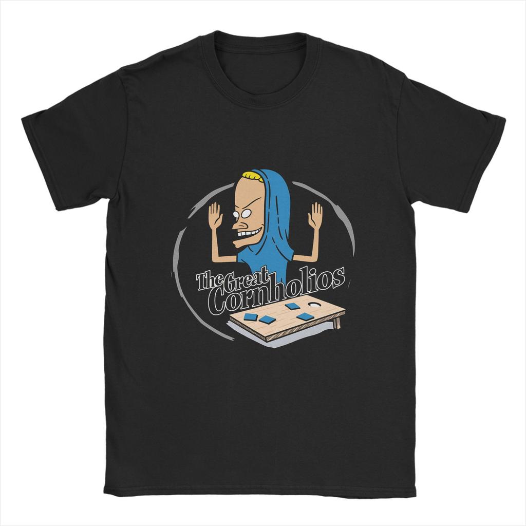 Crazy Beavis and Butthead T-Shirts Men O Neck Cotton T Shirt Short Sleeve Tee Shirt Original Tops - Men's Summer Cotton Grap...