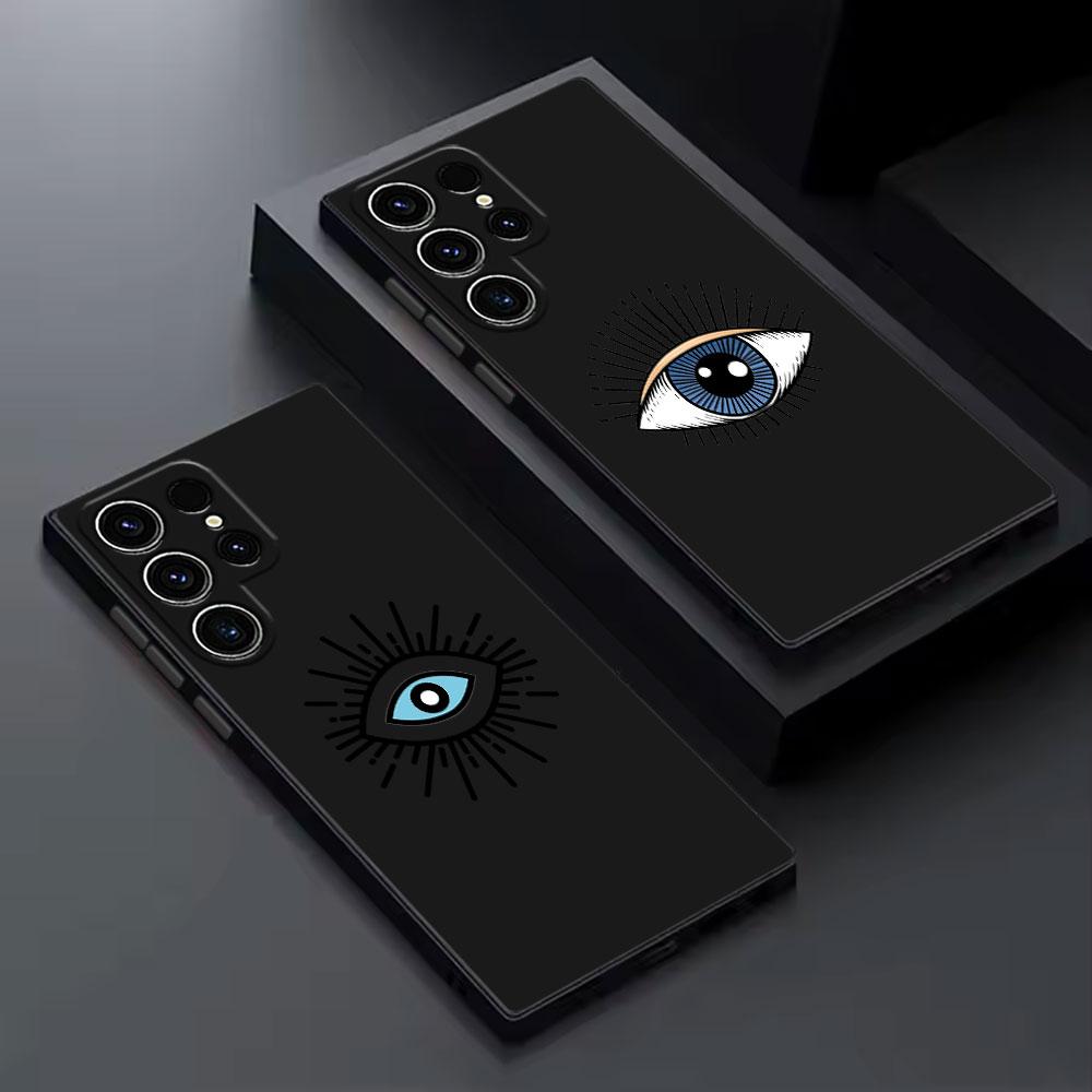 Blue Beautiful Eyes Phone Case For Samsung Galaxy S26 Ultra Cases S25 FE S24 S23 S21 Ultra S20 S24 FE S22 S26 Plus 5G Back Cover