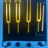 Aluminum Alloy Tuning Fork 128Hz 136.1Hz 256Hz 384HZ Golden Tuning Forks Set Healing with Base Meditation Yoga Diapasons Therapy