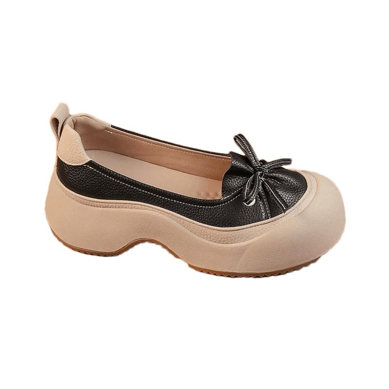 Туфли Мэри Джейн на платформе с бантом, дизайнерские туфли на среднем каблуке, повседневная обувь, осень 2024, новые сандалии, женские туфли для ходьбы