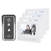 7in TFT 2?Wire Systerm Visual Doorbell Intercom System Night Vision Door Phone with 4 Displays