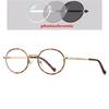 Small Frame Oval Nearsighted Glasses For Women Spring Leg Steampunk Student Myopia Photochromic Eyeglasses 0 -0.5 -0.75 To -6.0