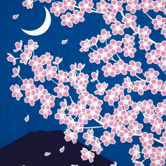 Dyeing Anbo Hand Towel Navy Authentic Made in 35cm x 100cm "Spring Evening" Blue, Dyed, 100% Cotton, Tokuoka, Japan,