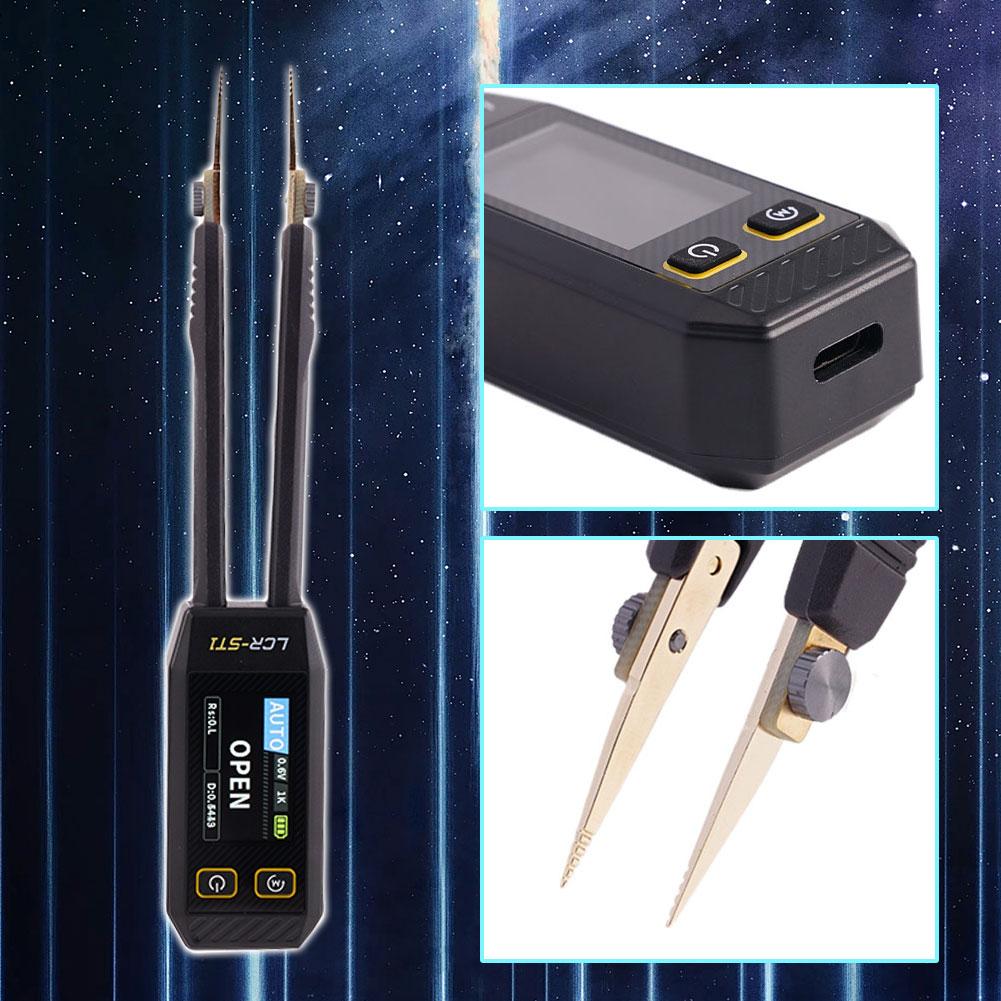 LCR-ST1 Мини-умный пинцет LCR SMD-тестер Измерение сопротивления индуктивности Диод Емкость Инструменты Тест на проводимость K8C3