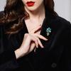 Senior Brooches Flower Leaf Brooch Pins for Women Suit Pendant  Fashion Brooches Jewelry