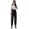 2025 Women's High-Waist Grey Modal Lantern Pants - Summer Thin, Plus Size, Cuffed Dance & Sports Wear