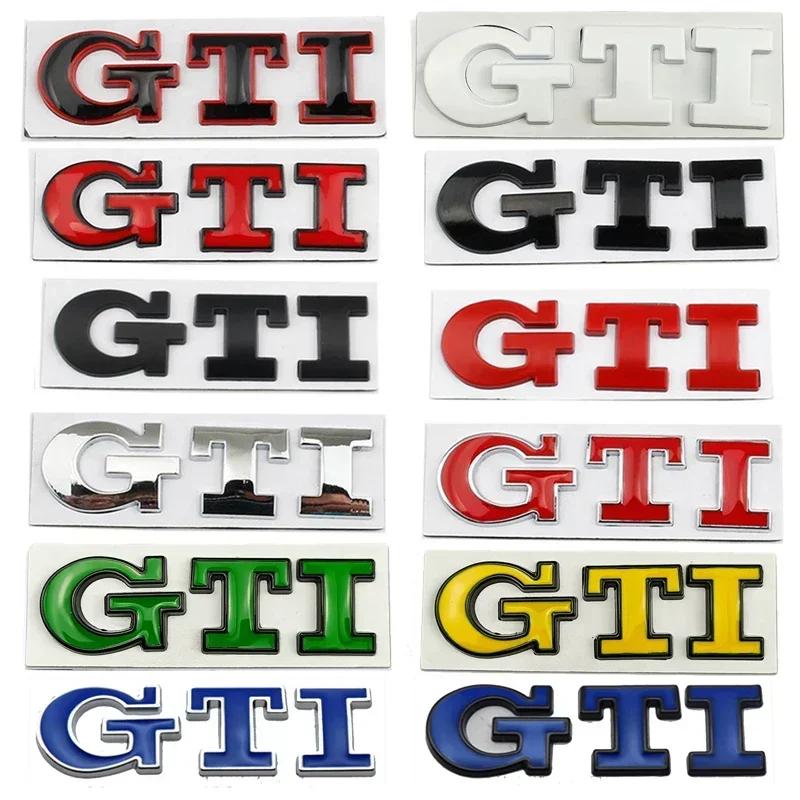 W123Metal Car Femder Side Emblem Rear Trunk Badge Sticker for Volkswagen VW GTI Logo Golf 5 7 JETTA MK4 PASSAT Polo SCIROCCO T-ROC
