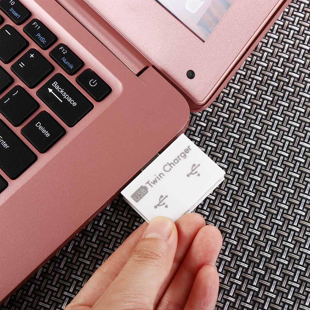 Адаптер 1 штекер на 2 порта гнездо USB2.0 Разветвитель для зарядки USB 2.0 Зарядный хаб USB Удлинитель для зарядки