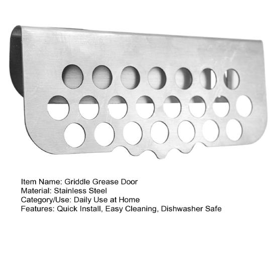 Жиросборник для гриля из нержавеющей стали Blackstone, аксессуар для барбекю, с регулируемой застежкой, быстрая установка, крышка-фильтр для жира, совместимый гриль