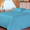 3PC Striped Flat Sheet Set In 100% Egyptian Cotton, 600TC - Includes 1 Flat Sheet & 2 Pillow Shams, Multiple Sizes & Colors