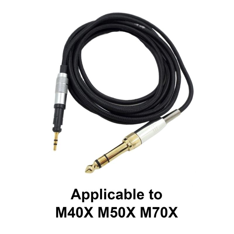 Сменный кабель ATH M50x AUX-кабель 6,35 мм адаптеры для наушников M50X M40X M70x OFC-провод улучшает качество звука