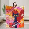 Мультяшные пледы Sun Pete The Cat Фланелевые Забавные Дышащие Пледы для Кровати Дивана Зима