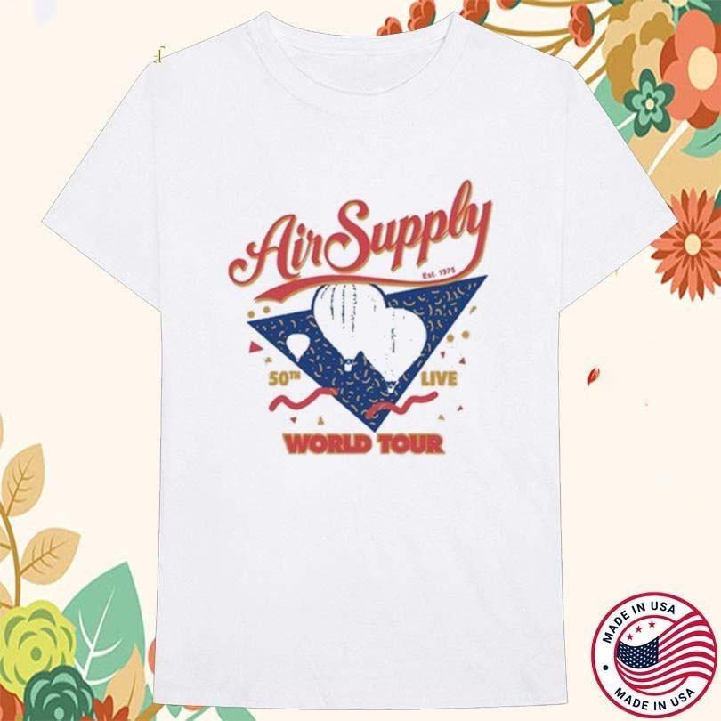 Air Supply 50TH Live Music World Tour 2025 Balloon Est 1975 TShirt S047 Unisex T-Shirt
