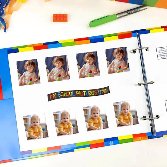 Книга памяти «Первый и последний день школы» Самый простой альбом памяти школьных дней Папка-регистратор для хранения памятных вещей Школьные годы Многоразовый фотореквизит для фотографий Заметки Вехи