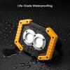 Portable Work Light,USB Rechargeable LED Camping Light with Magnetic 1000 Lumen,Waterproof Outdoor Flood Light Pocket Searchligh