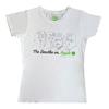 Womens/Ladies On Apple Back Print T-Shirt