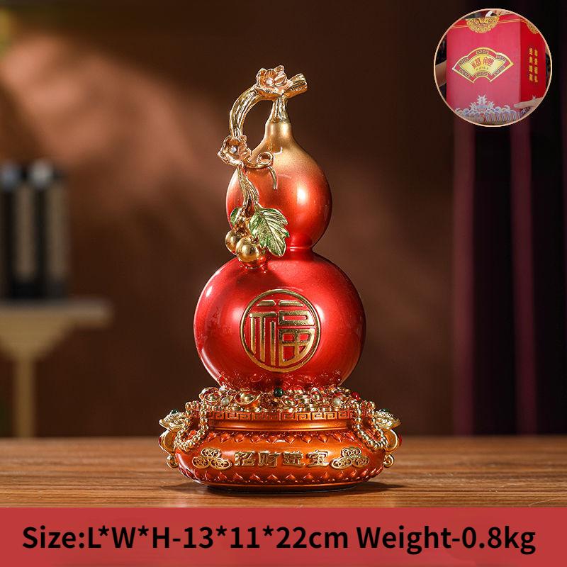 Zhaocai Привлечение Богатства Тыква Сокровище Горшок Украшения Китайские Украшения Домашний Винный Шкаф Декор Подарок Открытие Новоселья