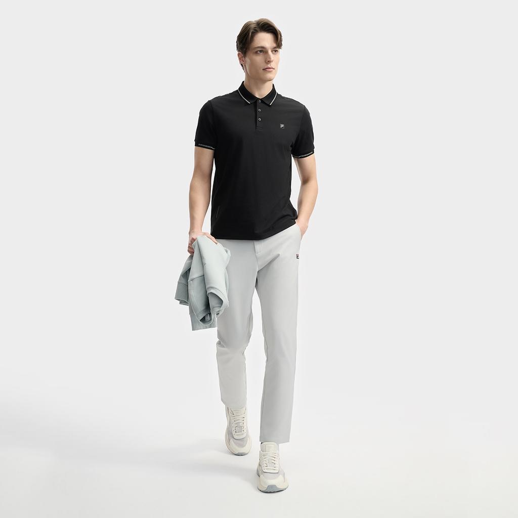 FILA WHITE Polo Shirt Men's Jet Black F11M523105FBK