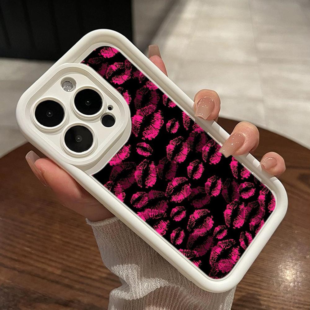 LZ22 Lips Kiss Digital Design силиконовый чехол для телефона Xiaomi 11 Lite 5G 14T Redmi 14C 13C A3 Note 12 11 9 10 13 Pro Plus противоударный задний чехол