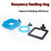 Кольцо для кормления аквариума, регулируемая присоска из полипропилена, плавающие портативные аксессуары для аквариума, кормушка для рыб