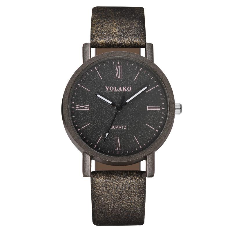 Модные женские часы с римским узором, женские часы с ремешком, кварцевые часы, студенческие часы, обработка, настройка