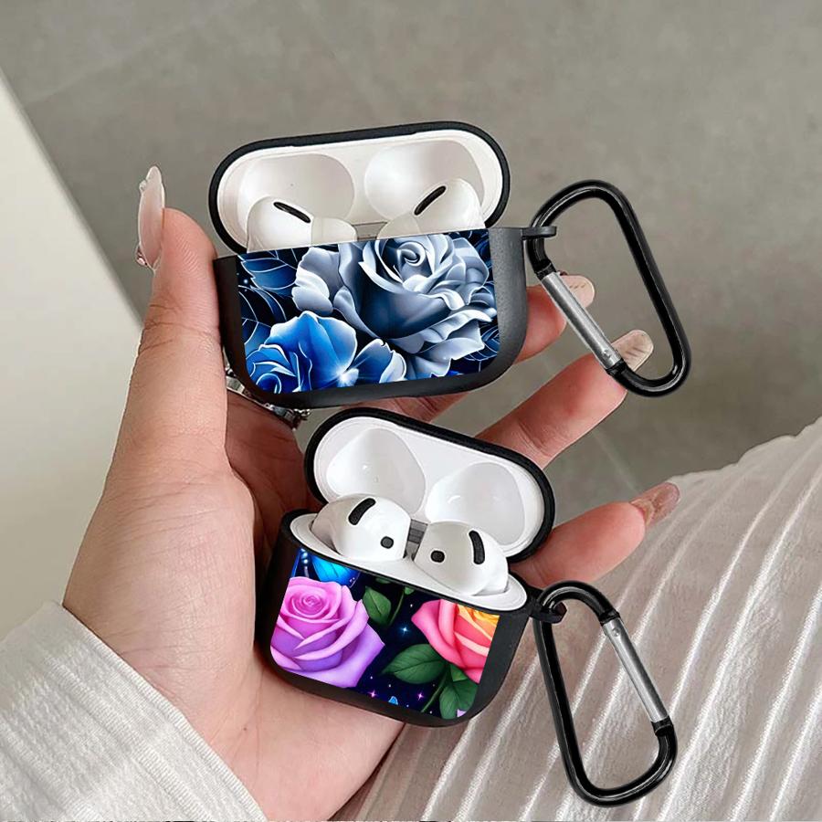 Чехлы для наушников с синими цветами Чехол-кейс для Airpods Pro3 Pro 1 3 4 2 Pro2