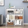 Floor Standing Bookshelf Multi-storey Metal Simple Storage Racks High-capacity Economic Type Modern Simple Household Organizer