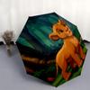 1 Auto Open Lion King, Simba Themed Colorful 8-rib Portable Umbrella for Men and Women, A Compact Commuting Companion Suitable for Daily Dri