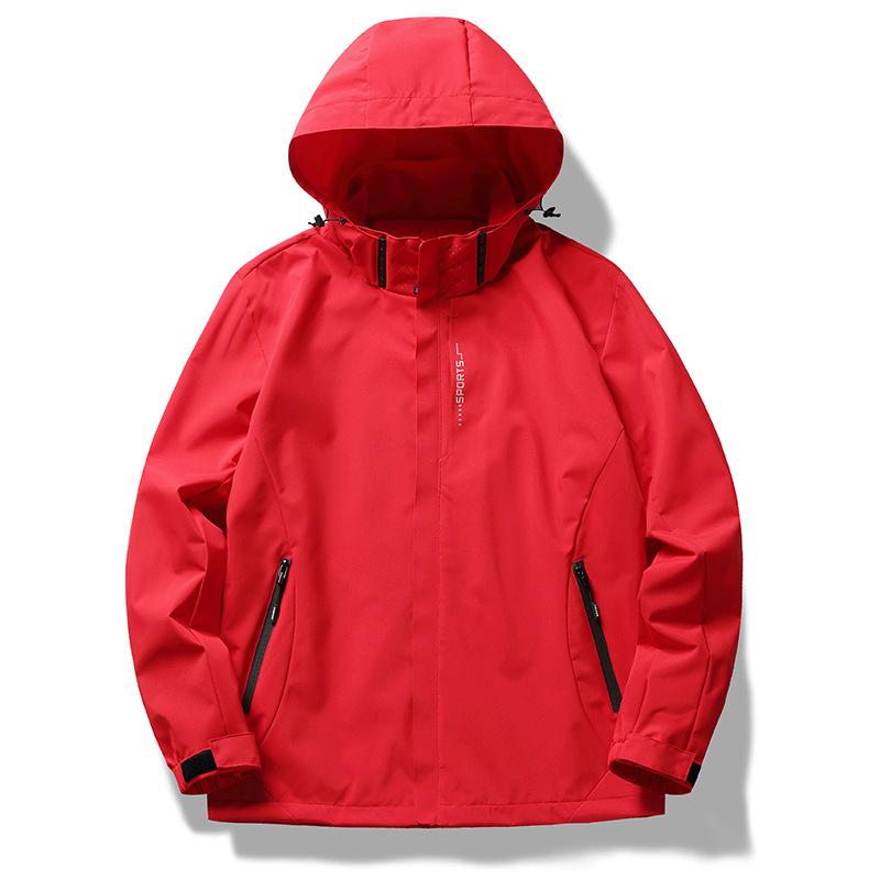 Куртка для улицы, ветрозащитная, водонепроницаемая, парная куртка, осенняя, повседневная, с капюшоном, для мужчин и женщин
