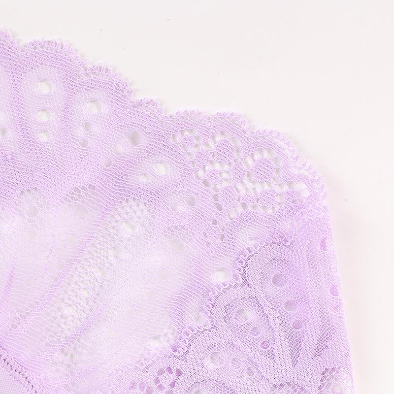 Женские сексуальные кружевные трусики миди с прозрачными вставками, бесшовные, больших размеров, ластовица из чистого хлопка, тонкие трусики-треугольники