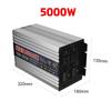 LED Display Car Inverter 12V 220V 2000W 3000W 4000W 5000W DC 12V To AC 220V Pure Sine Wave Voltage Transformer Power Converter Silver/Black