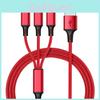 1.25m Fast Charging 3-in-1 Data Cable For Huawei Android Apple Wholesale