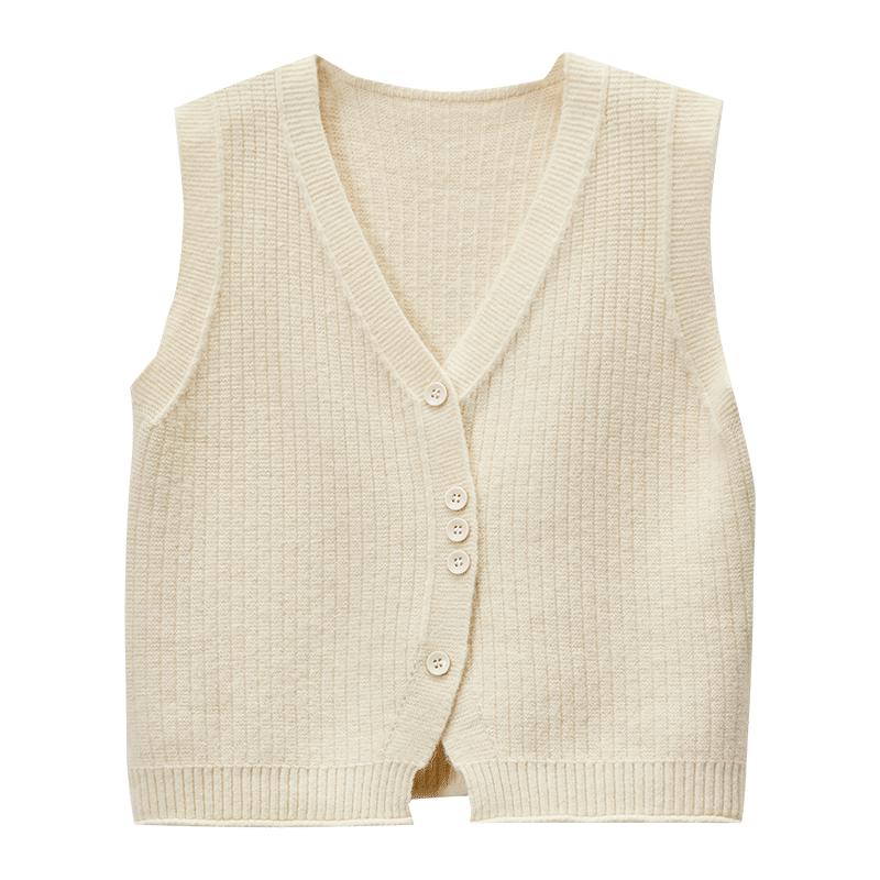 Женский многослойный жилет Shangdubila с коротким V-образным вырезом для осени