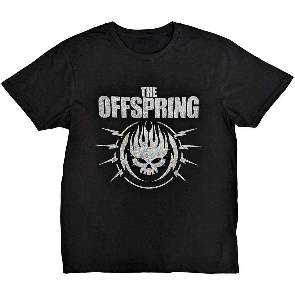 The Offspring Jumping Skeleton graphics cotton unisex shirt Summer fashion Unisexs Womens Y2k Short sleeve Oneck Tshirt fan gift