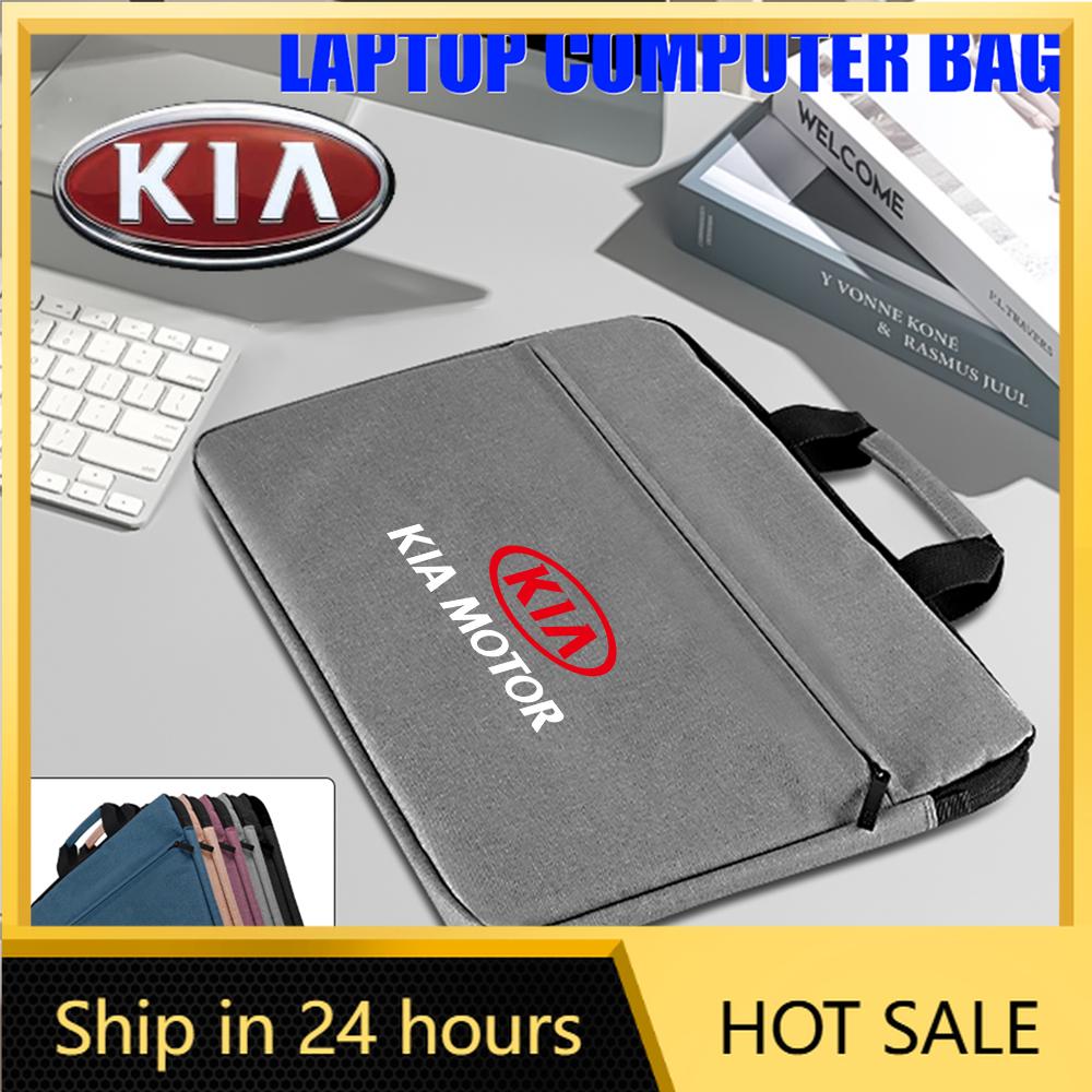 2026 Hot Car Sticker Fashion Tablet Waterproof Portable Travel Carrying Bag Computer Handbag For KIA KN Rio Sportage Cerato Soul