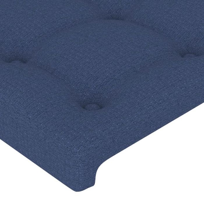 Maison Exclusive - Tête de lit Bleu 90x5x118/128 cm Tissu